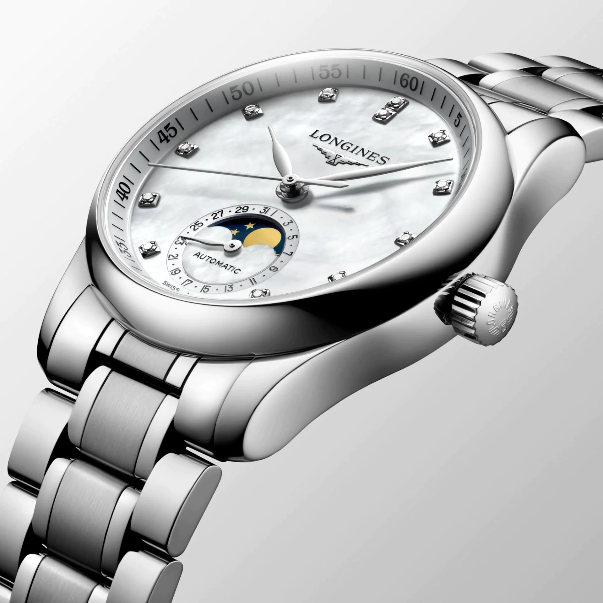 Master collection gmt moonphase men's clearance watch