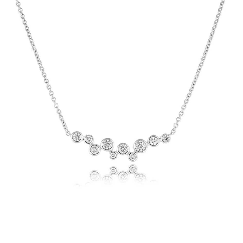 Diamond sale bubble necklace