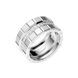 Chopard Ice Cube 18ct White Gold Diamond Ring 827004 1041 Laings