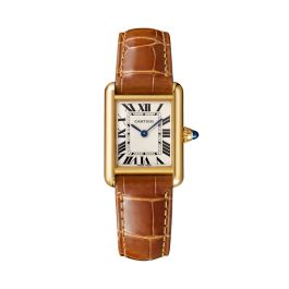 Cartier gold store tank watch womens