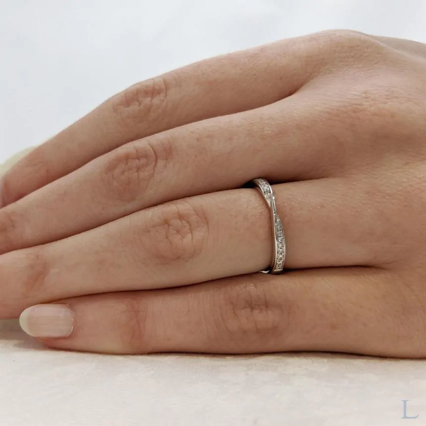 Esme Platinum 0.11ct Brilliant Cut Diamond Eternity Ring