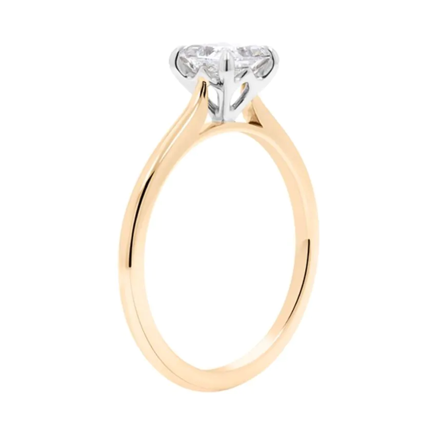 Wendy 18ct Yellow Gold 0.70ct Princess Cut Diamond Solitaire Ring