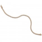 Laings 9ct Rose Gold 1.97ct Diamond Line Bracelet